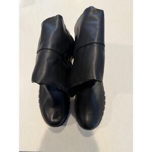 MIA Ry Lug‎ Sole Knee High Platform Boot in Black Size 11